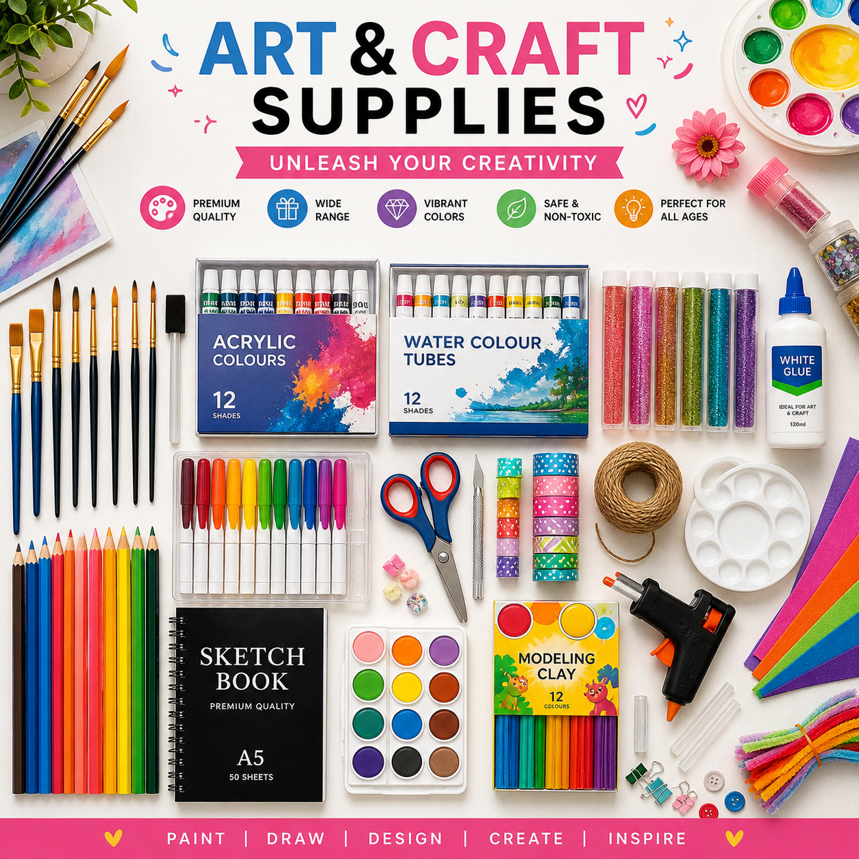 ARTOOL Bulk Buy Art and Craft Supplies