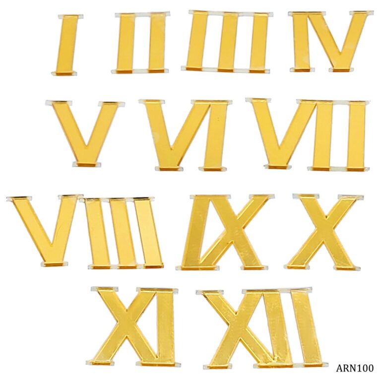 Acrylic Roman Nos - 1 to 12 -1 inch