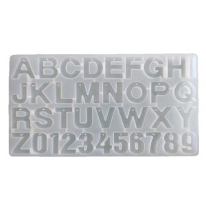 Alphabet Mold - Front Pour (with Hole)