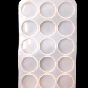 Key chain Mold - 15 Cavity - Round - 2 inch - Without Hole