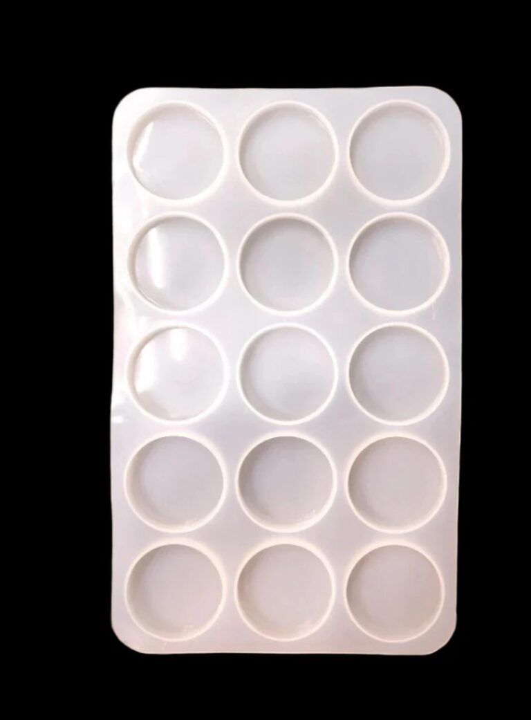 Key chain Mold - 15 Cavity - Round - 2 inch - Without Hole