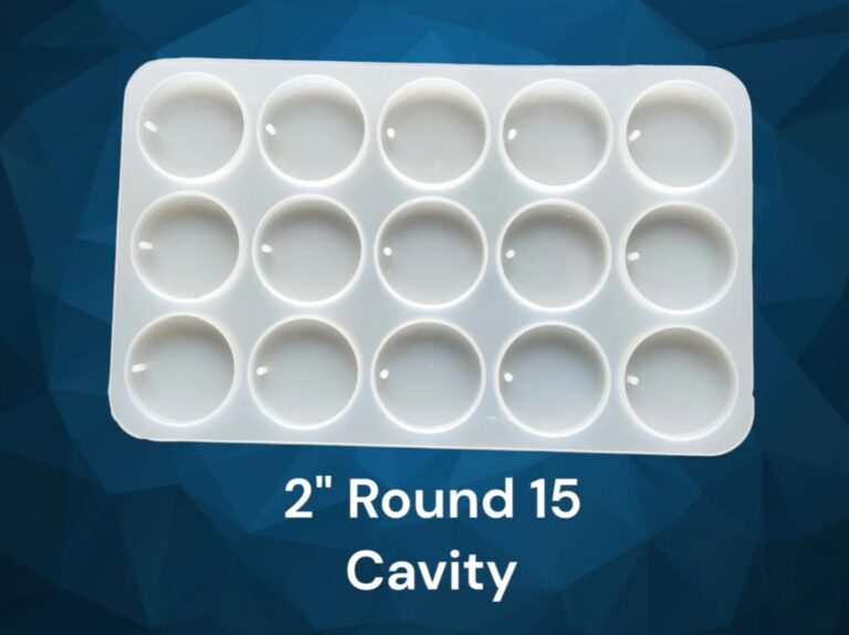 Key Chain Mold - 15 Cavity - Round (with Hole)
