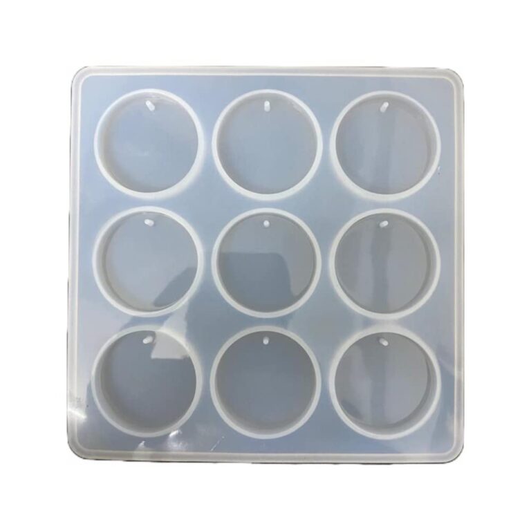 Key Chain / Jewellery Mold - 9 Cavity - Round