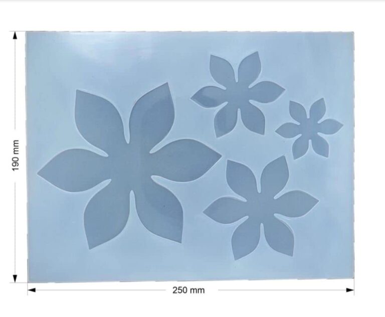 3D Flower Mold - 4 Cavity (Heavy Weight - 50 Casting Garuntee)