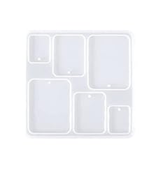 Key Chain / Jewellery Mold - 6 Cavity - Rectangle