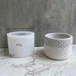 Flower Pot Mold - Rangoli planter Mold- 3 inch (Handmade)